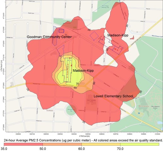 Madison-Kipp Violations of Air Quality Standard for
            PM2.5